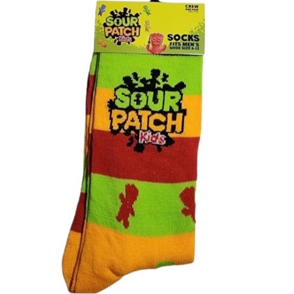 2/$16 mix and match) Sour patch kids candy crew socks - Picture 2 of 5